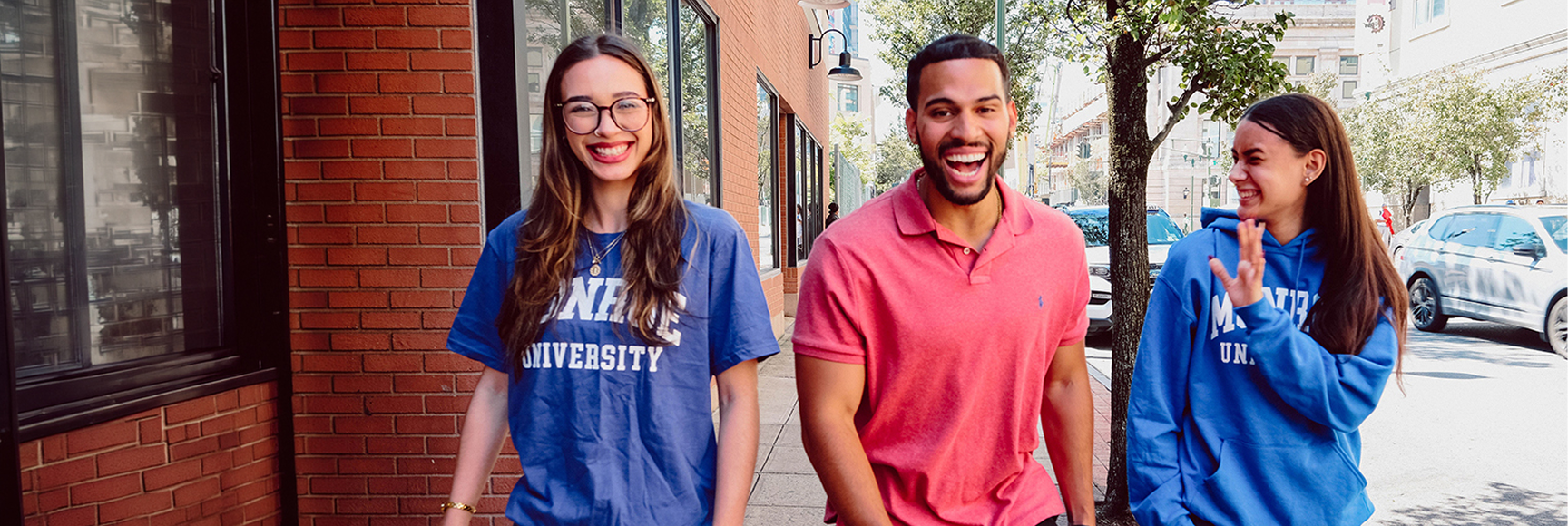 Monroe University students on campus
